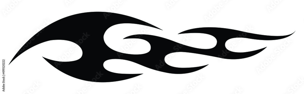 Car tattoo tribal flame motorcycle sticker car decal vector art silhouette graphic Car tattoo tribal flame motorcycle sticker car decal vector art silhouette graphic