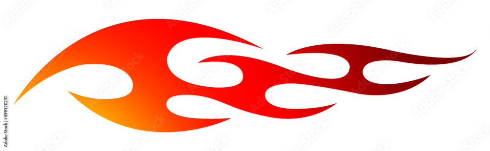 Vector car decal tribal flame motorcycle sticker car tattoo graphic Vector car decal tribal flame motorcycle sticker car tattoo graphic