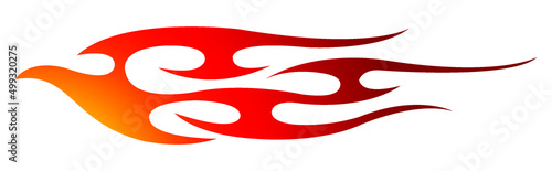 Tribal flame car tattoo motorcycle sticker car decal vector art graphic