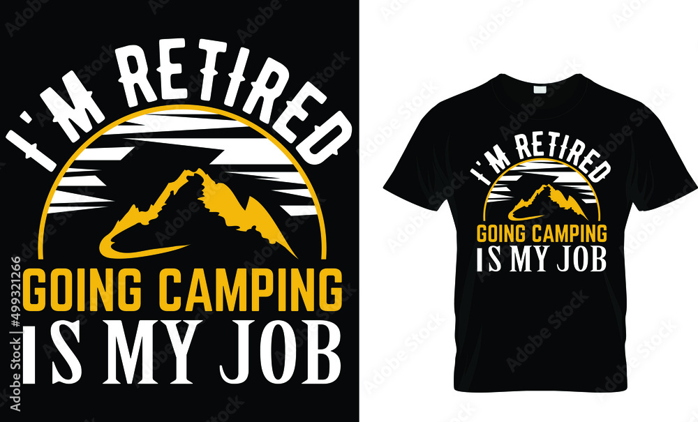  Camping t shirt design
