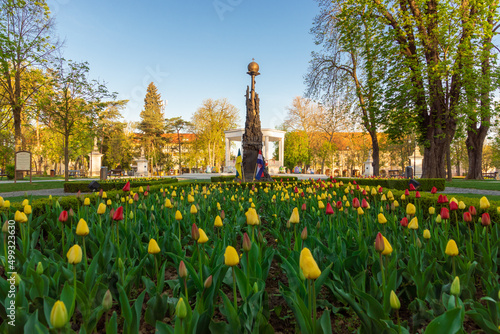 Beautiful Bjelovar in spring morning