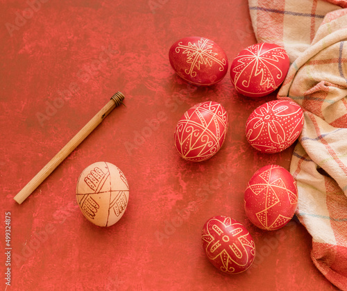 traditionally painted hungarian easter eggs