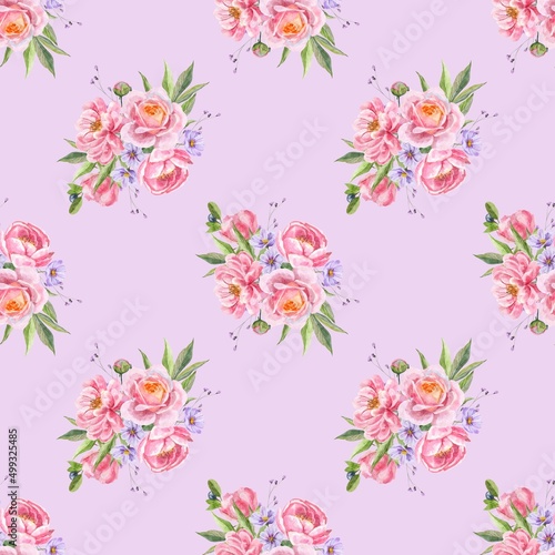 seamless floral pattern © MariiaMart