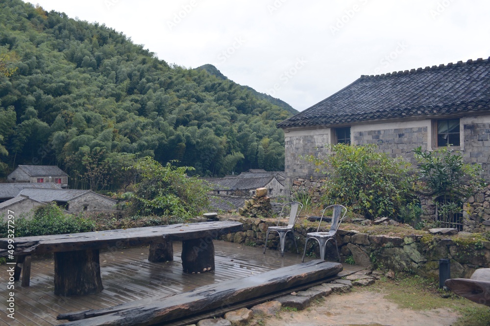 town in the mountains