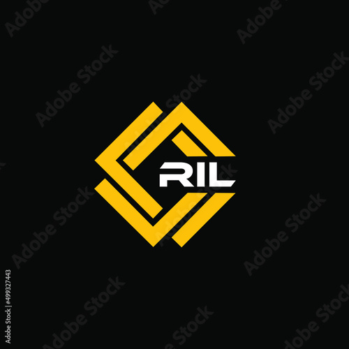  RIL 3 letter design for logo and icon.vector illustration.RIL monogram logo. photo