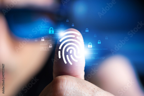 biometria, impronte digitali, riconoscimento, sicurezza digitale photo
