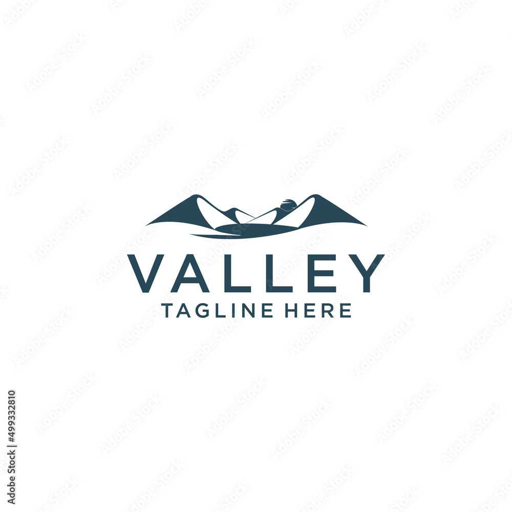 Valley logo icon design vector template