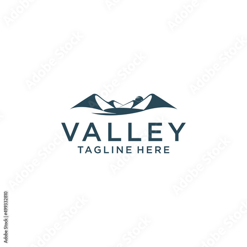Valley logo icon design vector template