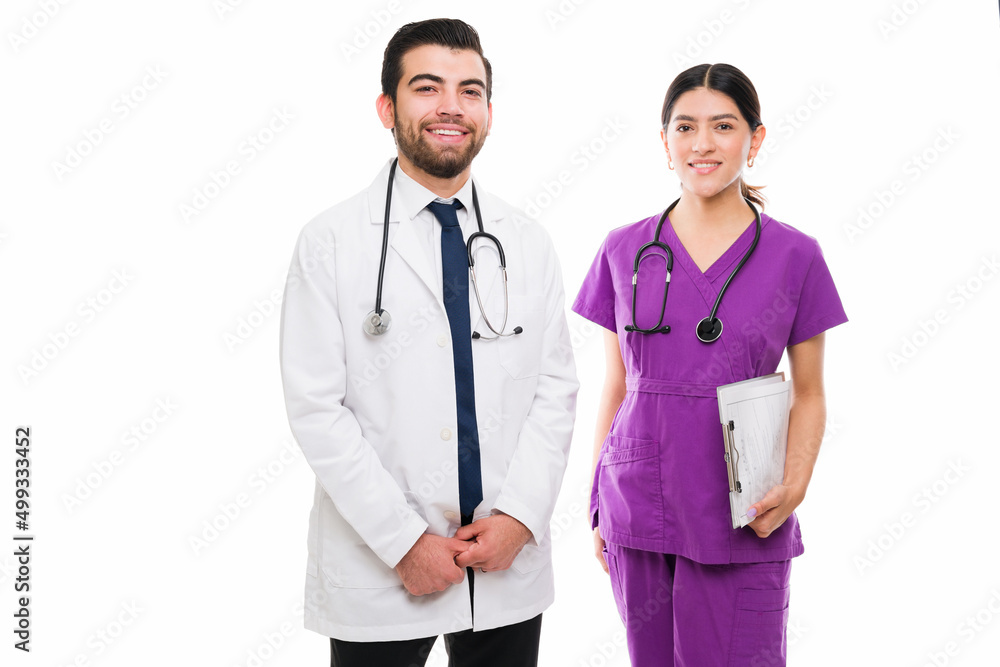 Medical staff working at the hospital Medical staff working at the hospital
