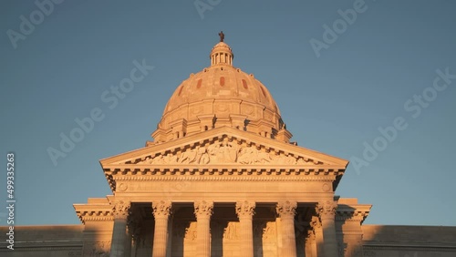 Missouri state capitol in the evening light photo