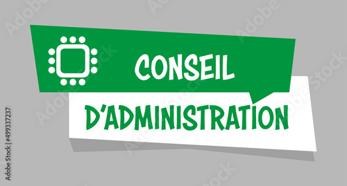 Logo conseil d'administration.