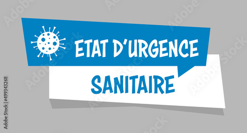 Logo état d'urgence sanitaire.