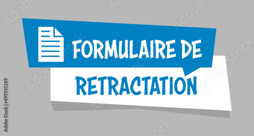 Logo formulaire de rétractation.
