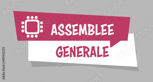 Logo assemblée générale. photo