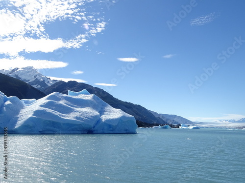 Glaciares del campo de hielo patagonico sur. Tercer campo de hielo mas grande del mundo. Glacias Upsala, Glaciar Spegazzini, Glaciar Perito Moreno. Argentina. Patagonia.  photo