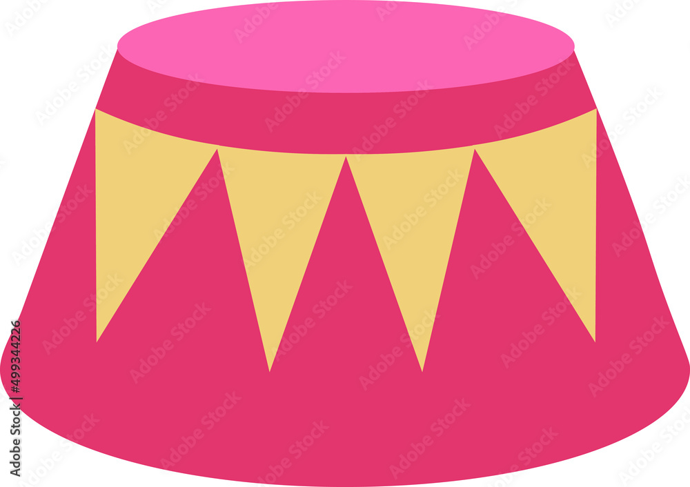 The set includes circus elements illustrations The set includes circus elements illustrations