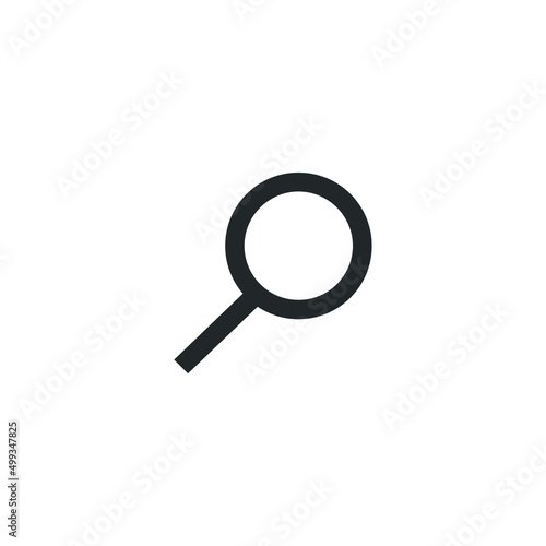 Magnifying glass icon vector. Search sign.