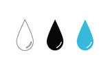 Water drop icon. Vector illustration
