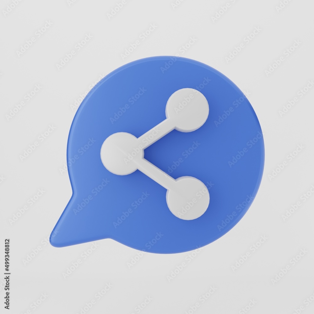 3D chat bubble icon chatting balloon notification mail message 3D render Illustration 3D chat bubble icon chatting balloon notification mail message 3D render Illustration