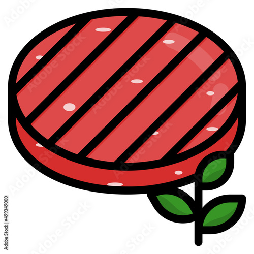 meat line icon