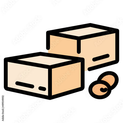 tofu line icon