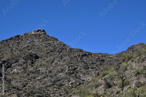 Arizona mountain landscape with blue sky