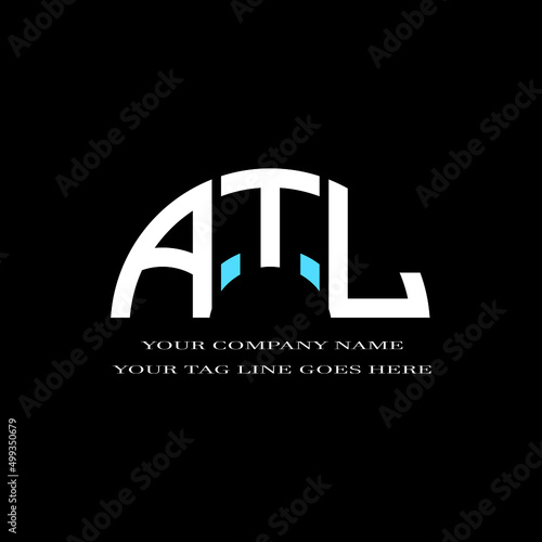 ATL letter logo creative design with vector graphic photo