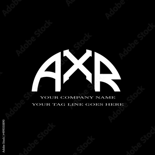 AXR letter logo creative design with vector graphic photo