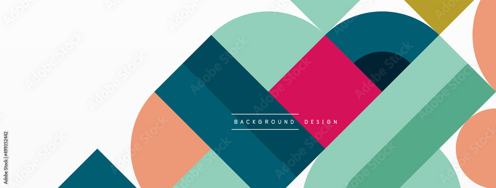 Beautiful abstract background. Circles, triangle shapes, and squares. Minimal geometric template for wallpaper, banner, background or landing Beautiful abstract background. Circles, triangle shapes, and squares. Minimal geometric template for wallpaper, banner, background or landing