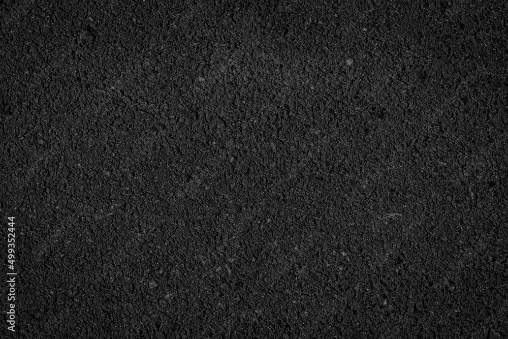 Fototapeta premium Black asphalt floor or road texture background.