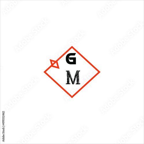 Free Download G M letter logo design, G m icon design, gm vector logo - GFXLoad