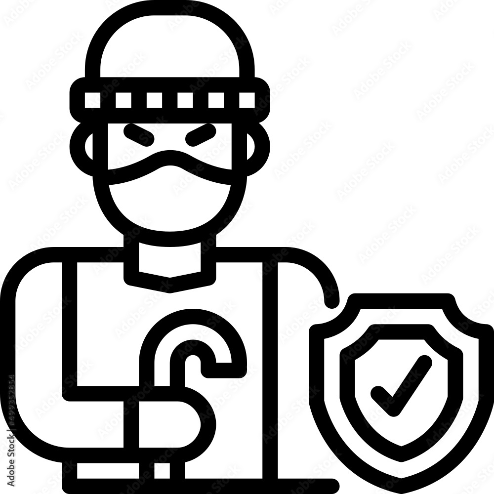 burglary outline icon burglary outline icon