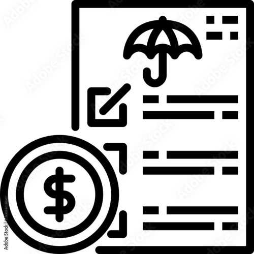 claim outline icon