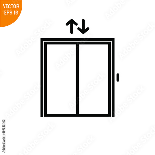 Lift icon single simple vector illustration, good for all purposes, Isolated on white background.