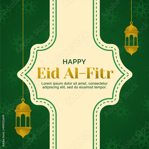 Square design of eid al fitr