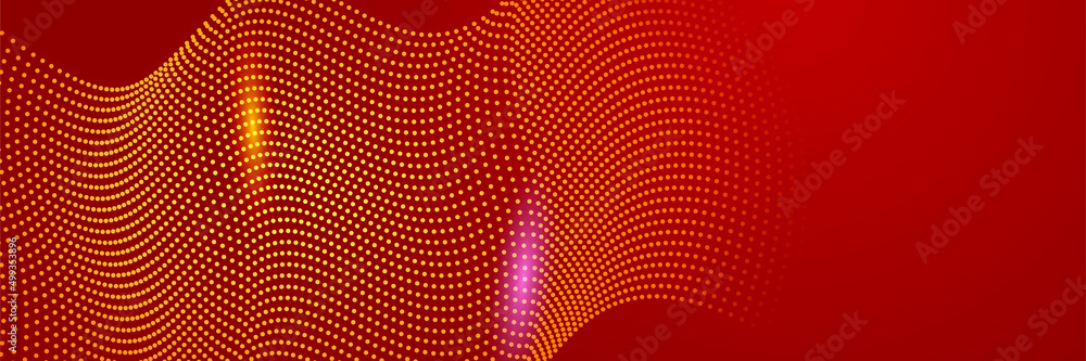 Futuristic technology digital abstract red colorful design banner. Abstract red banner background with particles and wave shapes. Vector abstract graphic design banner pattern background web template. Futuristic technology digital abstract red colorful design banner. Abstract red banner background with particles and wave shapes. Vector abstract graphic design banner pattern background web template.