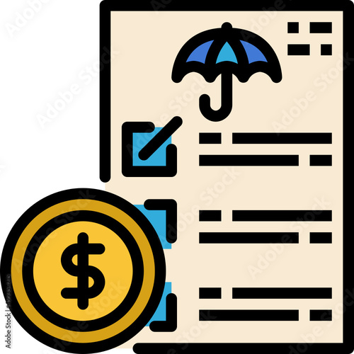 claim color outline icon