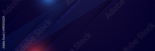 Abstract dark blue modern futuristic science technology hi tech digital abstract dark blue colorful design banner background. Vector abstract graphic design banner pattern background web template.
