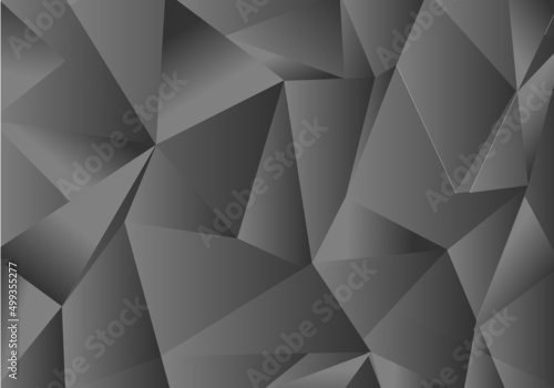 Abstract polygon triangle 3d on background.