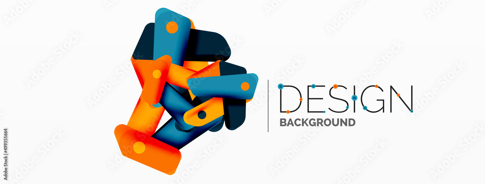 Creative geometric wallpaper. Minimal abstract background. Color bright overlapping lines composition vector illustration for wallpaper banner background or landing page Creative geometric wallpaper. Minimal abstract background. Color bright overlapping lines composition vector illustration for wallpaper banner background or landing page
