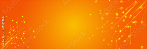 Modern minimal orange futuristic technology science background design . Abstract orange banner vector illustration. Yellow orange vector abstract graphic design. Banner Pattern background template.
