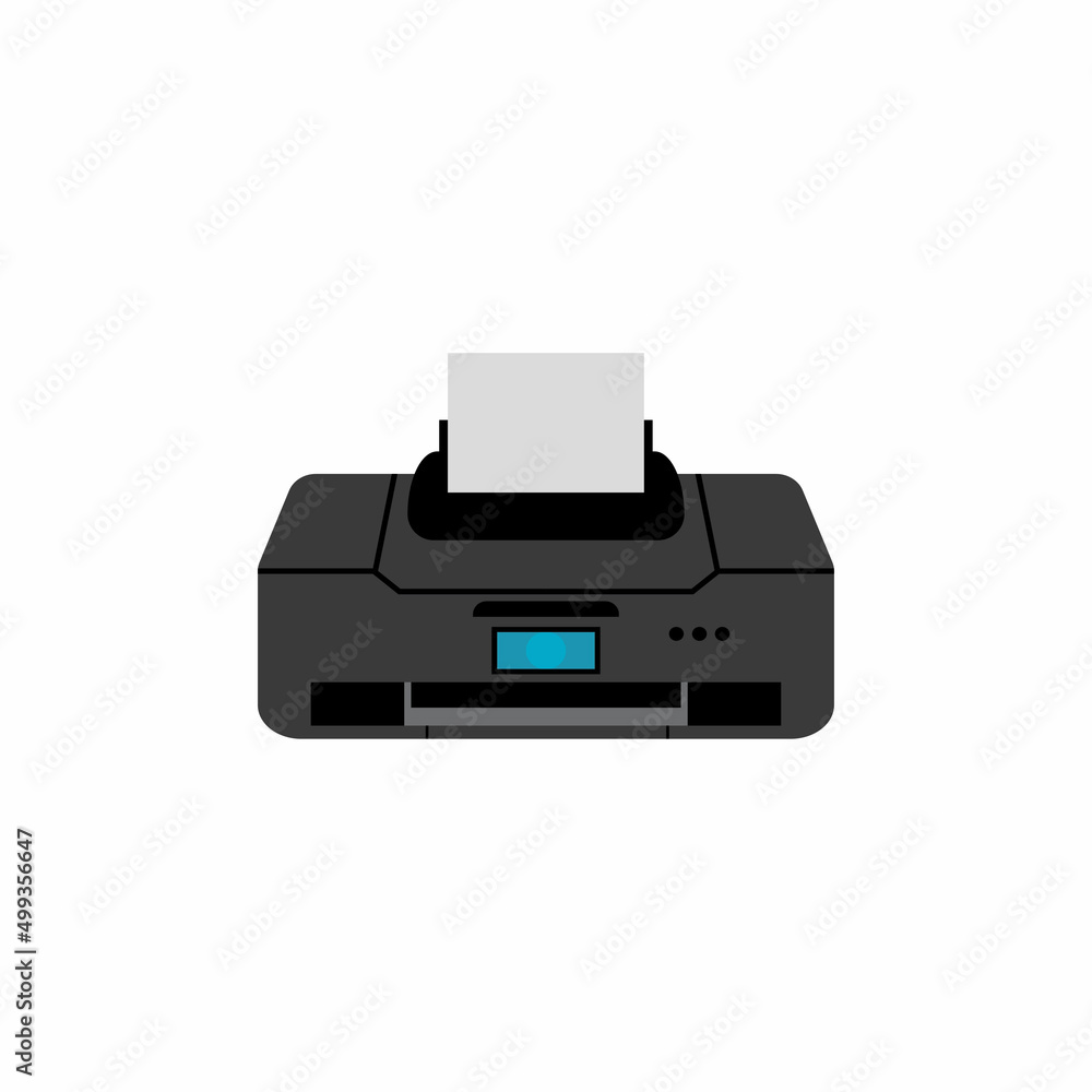Printer icon vector symbol illustration background Printer icon vector symbol illustration background