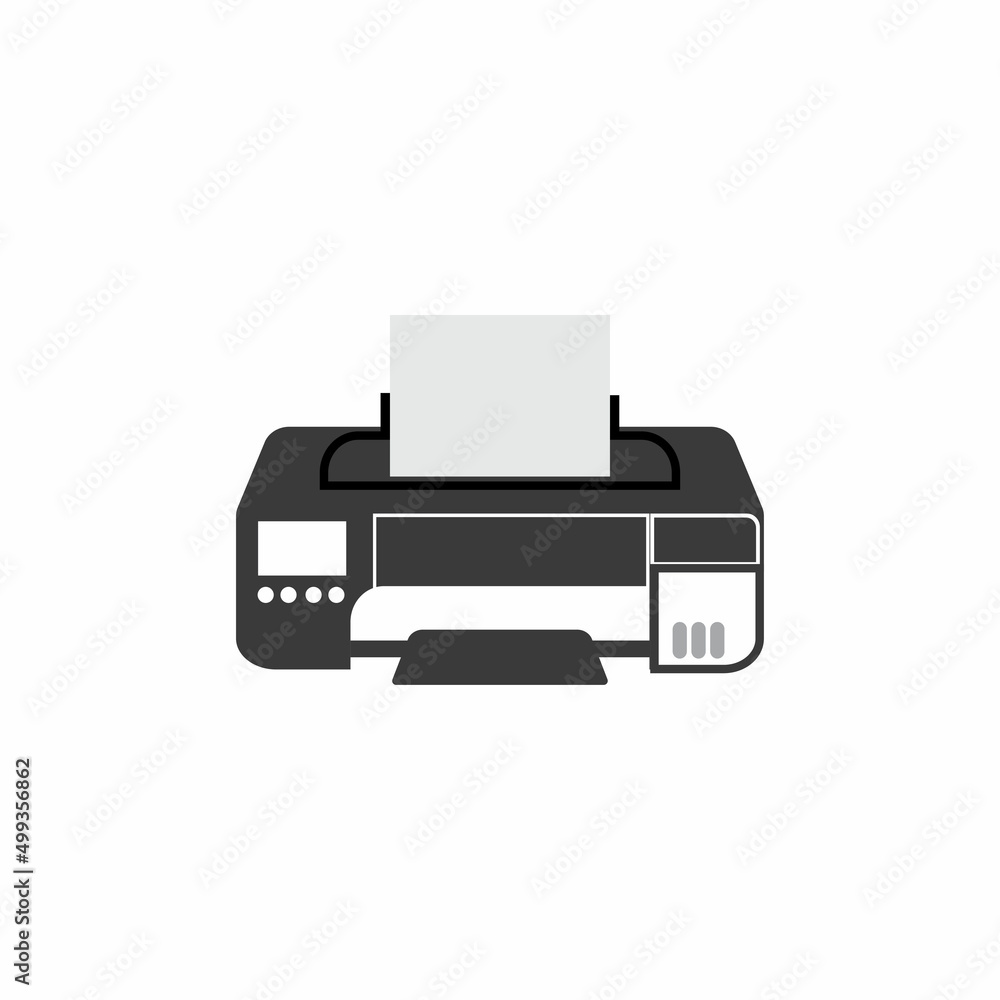 Printer icon vector symbol illustration background Printer icon vector symbol illustration background