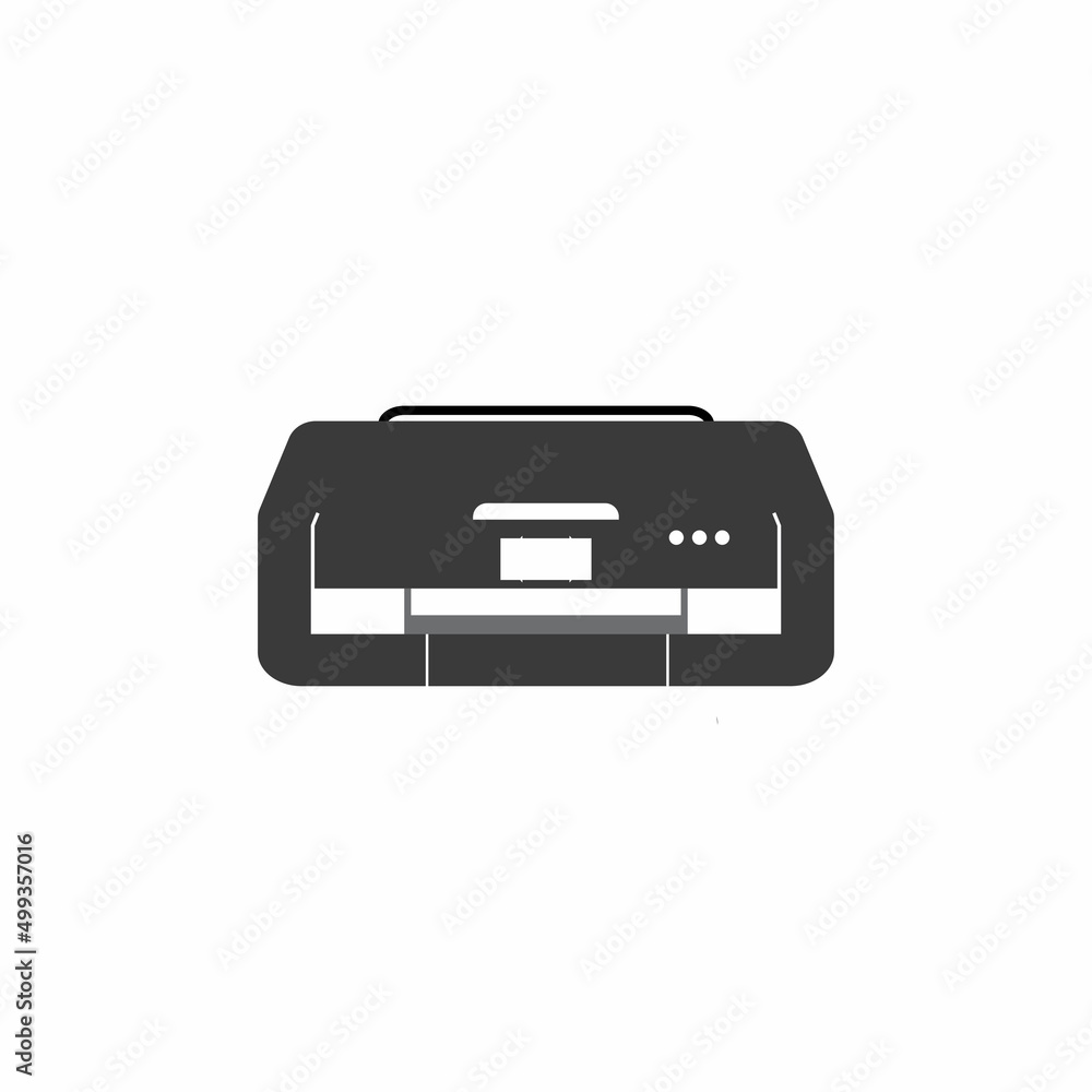 Printer icon vector symbol illustration background Printer icon vector symbol illustration background