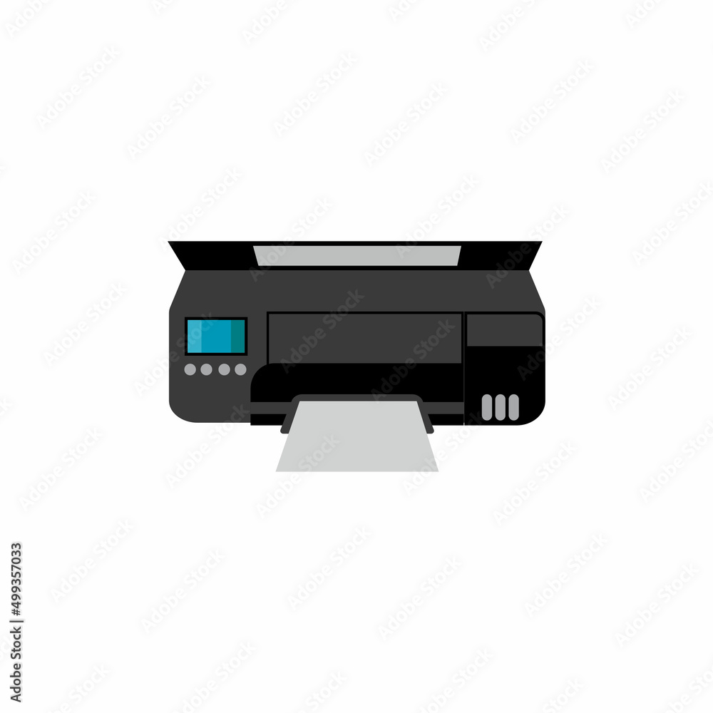 Printer icon vector symbol illustration background Printer icon vector symbol illustration background
