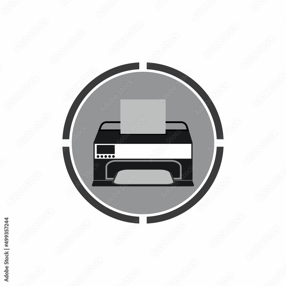 Printer icon vector symbol illustration background Printer icon vector symbol illustration background