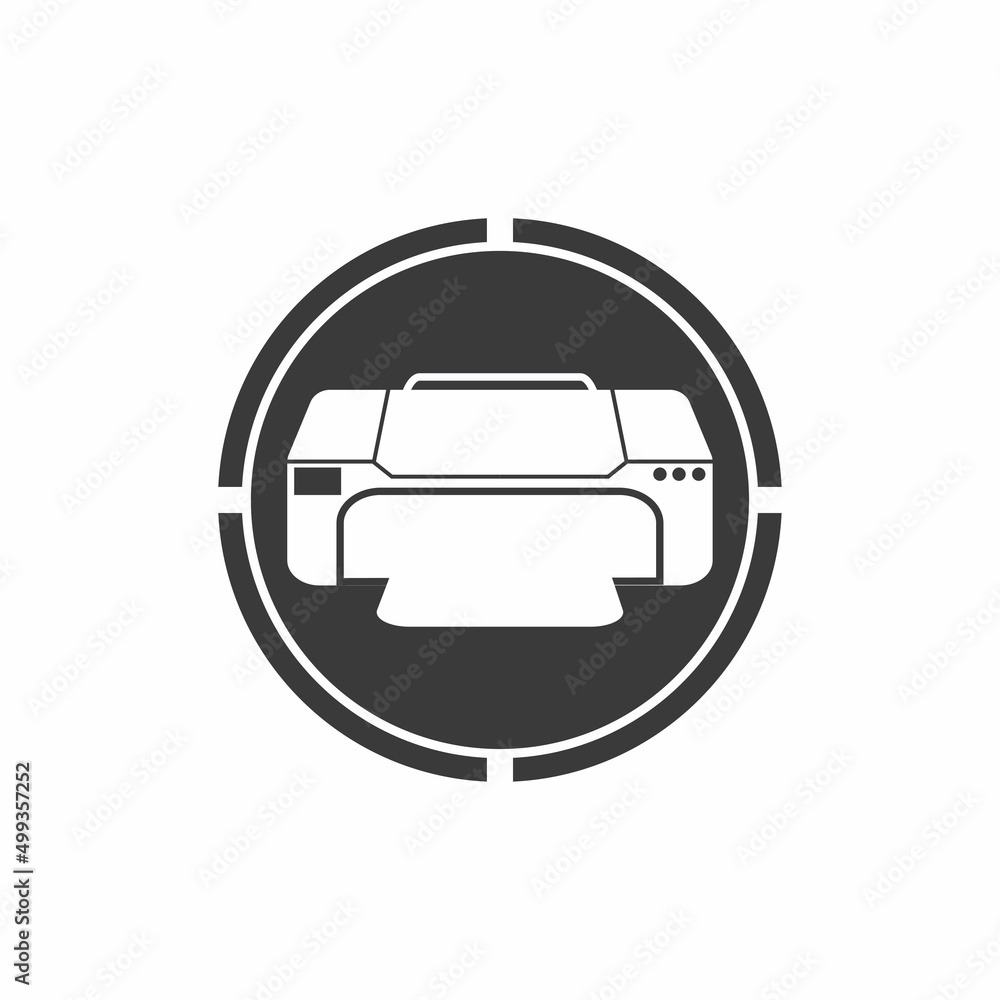 Printer icon vector symbol illustration background Printer icon vector symbol illustration background