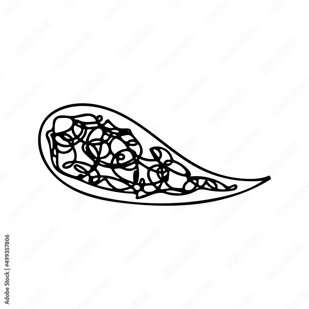 Confused messed up thoughts bubble line art icon. Depressed mental state before therapy, brain overthinking everything Confused messed up thoughts bubble line art icon. Depressed mental state before therapy, brain overthinking everything