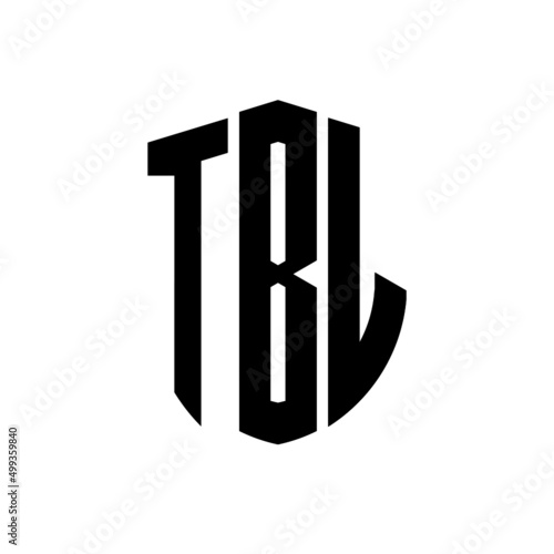 TBL letter logo design. TBL modern letter logo with black background. TBL creative  letter logo. simple and modern letter logo. vector logo modern alphabet font overlap style. Initial letters TBL  photo