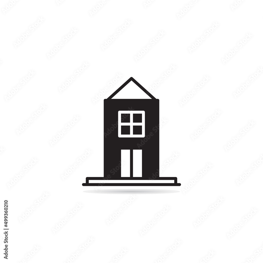 home building icon vector illustration